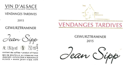 GEWURZTRAMINER VENDANGES TARDIVES 2017 JEAN SIPP - Charpentier Vins