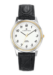 Montre homme certus bicolore, bracelet cuir 611222  - Bijouterie Horlogerie Lechine