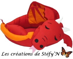 Couffin DRAGON ENDORMI (sur demande) - Crations de Stfy'N