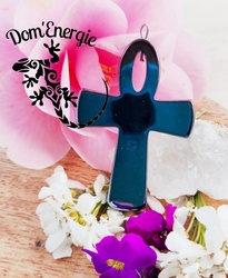 Pendentif Croix Hmatite - Dom'Energie