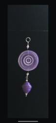 Pendentif spirale perle violet parme LOL I POP 137 - Re-Cration