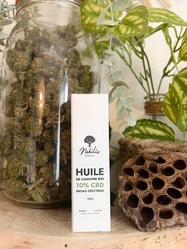 Huile de chanvre bio Broad spectrum 10% de CBD - Cbd de fontas