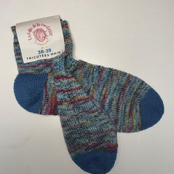 Chaussettes en laine T38/39 MER - La Folie de la Comtesse