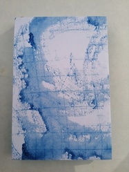 empreintes bleues, pages bleues - Atelier du Trfle
