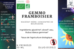 Gemmoth�rapie Framboisier - Graines de m'Alice