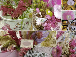 Moodboard Crations florales - Sign Colombe