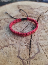Bracelet Paracorde rouge - Les Fabrications de M�lissa