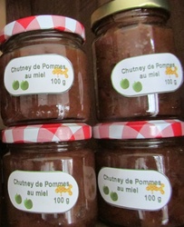 Chutney pomme &  miel - Le rucher de Marylou