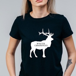 T-shirt Winter is Comminges Cerf - Mr et Mme Flock