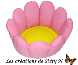 Couffin FLEUR diamtre 50 cm - Crations de Stfy'N