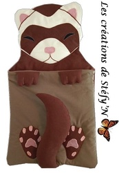 Sac de couchage FURET ENDORMI (sur demande) - Crations de Stfy'N