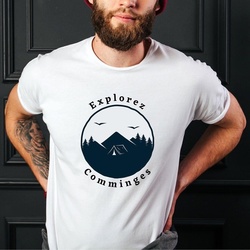 T-shirt Explorez Comminges  - Mr et Mme Flock
