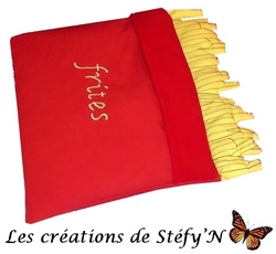 Poche CORNET DE FRITES (sur demande) - Crations de Stfy'N