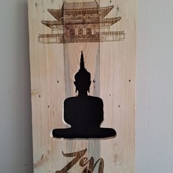 Cadre LED - Bouddha - 42x80 cm - CiJi Cra'31