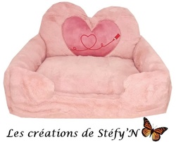 Canap COEUR (personnalisable) - Crations de Stfy'N