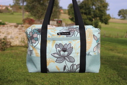 Sac Week-end  Bleut fleuri - Secret de Fe