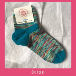 Chaussettes en laine T38/39 OCEAN - La Folie de la Comtesse