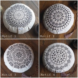 Zafu motif mandala, mditation et yoga - Mditemps