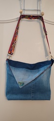 sac besace en jean - Kat'Recycl'Crations 31