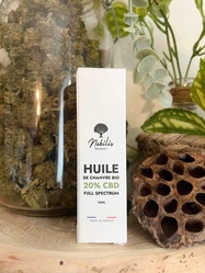 Huile de chanvre bio Full spectrum 20% CBD - Cbd de fontas