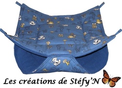 Hamac cocooning GRENOUILLE 40 x 40 cm - Crations de Stfy'N