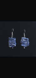 Boucles d'oreilles pliage bleu Porto 175 - Re-Cration
