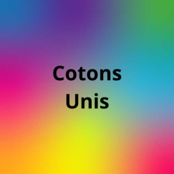Cotons unis - Crations de Stfy'N