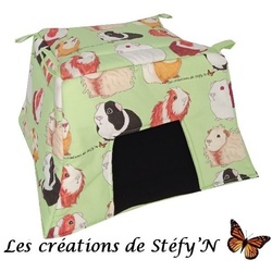 Pyramide inca imprim COCHON D'INDE 32 x 32 x 21 cm - Crations de Stfy'N