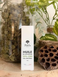 Huile de chanvre bio Full Spectrum 10% CBD - Cbd de fontas