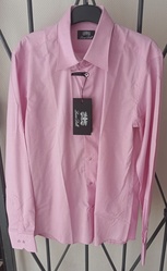 Chemise neuve rose LUCAS DELLI T3  - L'Ocaz