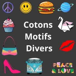 Cotons Motifs Divers - Crations de Stfy'N
