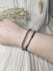 Bracelet macram� argent - Les Fabrications de M�lissa