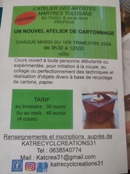 Cours de cartonnage - Kat'Recycl'Crations 31