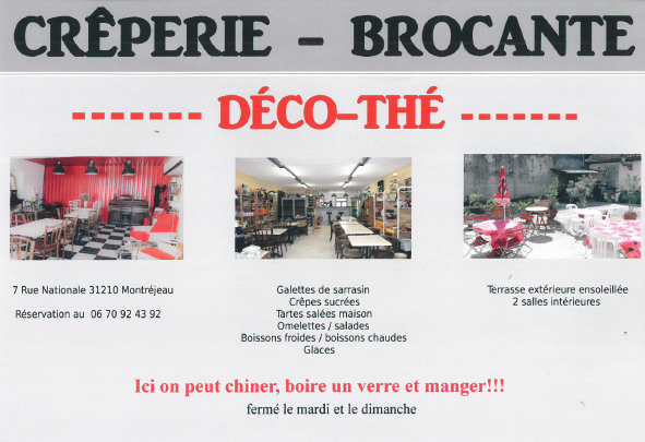 Boutique Dco-Th Crperie Brocante - J'achte en Comminges