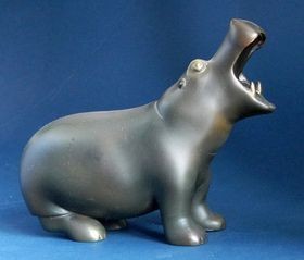 Figurine Pompon &quot;Hippopotame&quot;   - FIGURINE DE COLLECTION ET PIECES DE MUSEE - ANTAN ET NEO - Voir en grand