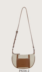 F9216-2 SAC PORTE TRAVERS EN SYNTHE LIGNE COLORIS - Maroquinerie Diot Sellier