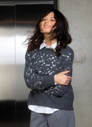 PULL SEQUIN GRIS LUXE YEST  - ANN'MODE 