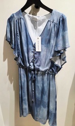 ROBE FLUIDE BLEUE EVA KAYAN  - ANN'MODE 