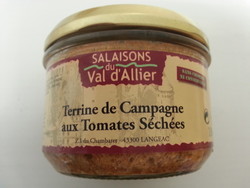 Terrine 180 Grs : Campagne aux Tomates Sches - LA GARE AUX SAUCISSONS