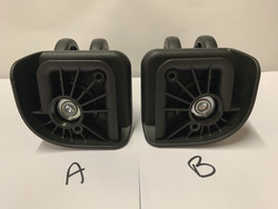 Roulettes doubles pour valise noire JD-986 - LE PETIT ROYAUME