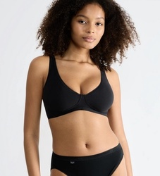 Sloggi Basic + soft Soutien-gorge sans armatures noir - Un Temps Pour Elle - Lingerie