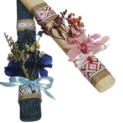 Cierge 'Fleurs sches' - La Grce Gourmande