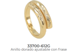 33700-612G BAGUE GOLD ANEKKE EPUISE - Maroquinerie Diot Sellier