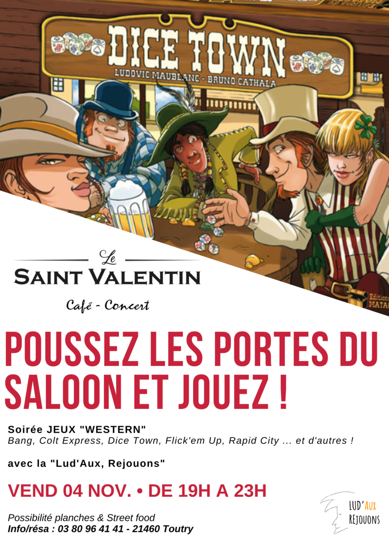 Vendredi 04 Novembre 2022 - Soirée Jeux avec LE LAB AUX - Les Vendredis  - Café concert Le St Valentin - Voir en grand