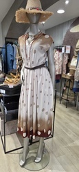 ROBE LONGUE A POIS C VALENTYNE - ANN'MODE 