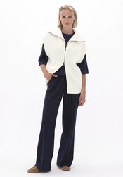 PANTALON RAY� MARINE K-DESIGN - ANN'MODE 