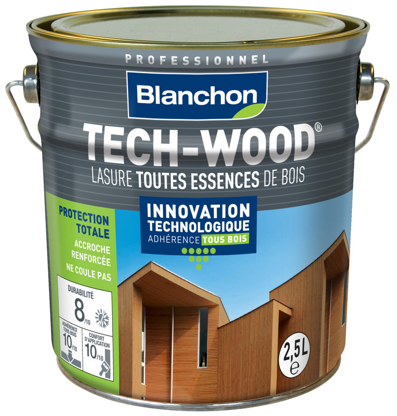 Lasure Tech-Wood® - 2.5 litres - - Voir en grand