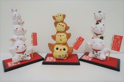 Equipe animaux porte-bonheur - Comptoir du Japon
