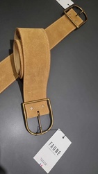 CEINTURE LARGE CAMEL FAUNE - ANN'MODE 