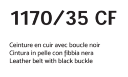 CEINTURE 1170/35 CF EN CUIR MANNA - Maroquinerie Diot Sellier
